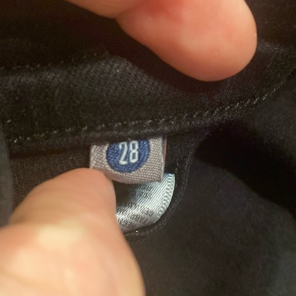 Citizens of Humanity Avedon Slick Skinny Leg Black Jeans Size 28 Flaw - Picture 6 of 11